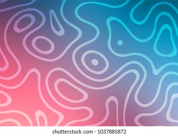 Light Blue, Red vector natural elegant pattern. A vague abstract illustration with doodles in Indian style. The best blurred design for your business.
