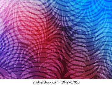 Light Blue, Red vector natural abstract template. Creative illustration in blurred style with doodles and Zen tangles. The textured pattern can be used for website.