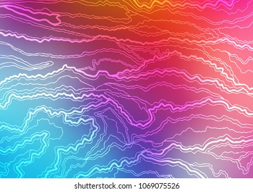 Light Blue, Red vector natural elegant template. Decorative shining illustration with doodles on abstract template. Brand-new style for your business design.