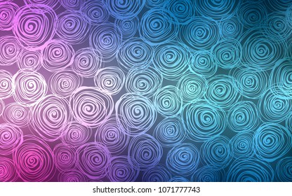 Light Blue, Red vector natural abstract background. Decorative shining illustration with doodles on abstract template. A completely new template for your business design.