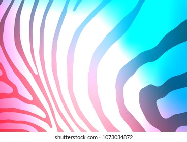 Light Blue, Red vector natural elegant template. Blurred decorative design in Indian style with Zen tangles. The pattern can be used for coloring books and pages for kids.