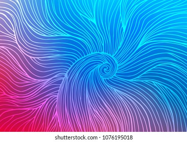 Light Blue, Red vector natural abstract pattern. A completely new color illustration in doodle style. The template can be used as a background for cell phones.
