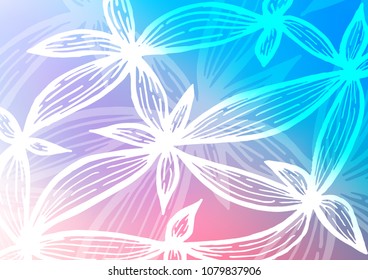 Light Blue, Red vector natural elegant pattern. An elegant bright illustration with lines in Natural style. Brand-new style for your business design.