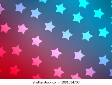 Light Blue, Red vector natural abstract background. Creative illustration in blurred style with doodles and Zen tangles. The pattern can be used for coloring books and pages for kids.