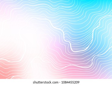 Light Blue, Red vector natural elegant pattern. A vague abstract illustration with doodles in Indian style. A completely new template for your business design.