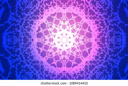 Light Blue, Red vector natural elegant pattern. Colorful illustration in abstract style with doodles created by child. The elegant pattern can be used as a part of a brand book.