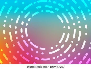 Light Blue, Red vector natural abstract template. Creative illustration in blurred style with doodles and Zen tangles. The pattern can be used for wallpapers and coloring books.