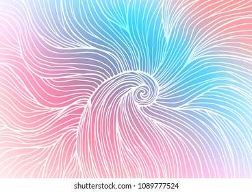 Light Blue, Red vector natural elegant background. Ethnic elegant natural pattern with gradient. Brand-new style for your business design.