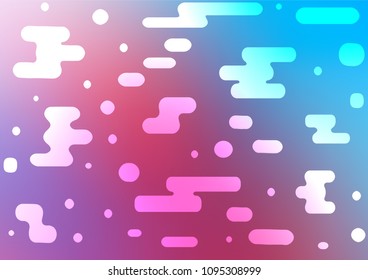 Light Blue, Red vector natural abstract pattern. Creative illustration in blurred style with doodles and Zen tangles. The pattern can be used for heads of websites and designs.