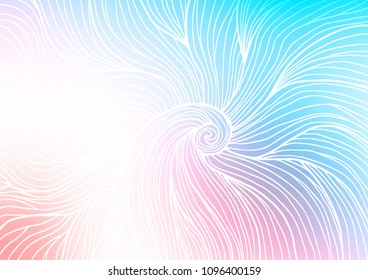 Light Blue, Red vector natural abstract background. Ethnic elegant natural pattern with gradient. The textured pattern can be used for website.
