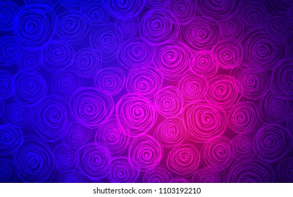 Light Blue, Red vector natural abstract background. Decorative shining illustration with doodles on abstract template. The doodle design can be used for your web site.