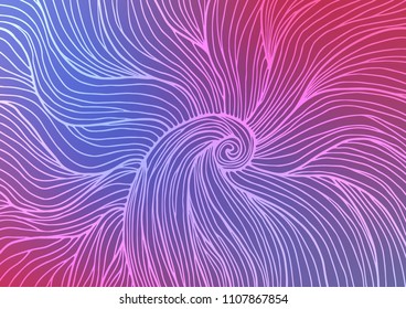 Light Blue, Red vector natural abstract texture. Modern geometrical abstract illustration with doodles. The elegant pattern can be used as a part of a brand book.