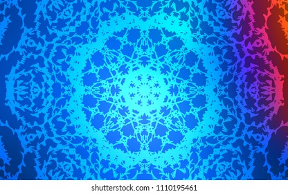 Light Blue, Red vector natural abstract background. Childish elegant natural pattern with gradient. Brand-new style for your business design.