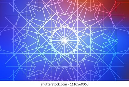 Light Blue, Red vector natural elegant background. Colorful illustration in abstract style with doodles created by child. The doodle design can be used for your web site.