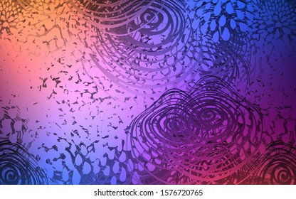 Light Blue, Red vector natural abstract background. Flowers on blurred abstract background with gradient. The elegant pattern can be used as a part of a brand book.