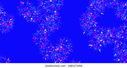 Light Blue, Red vector natural backdrop with flowers. Modern design with gradient Flowers on abstract background. Brand new business design.