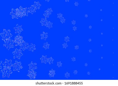 Light Blue, Red vector natural backdrop with flowers. Modern abstract illustration with flowers. Pattern for wallpapers, coloring books.