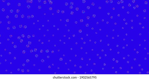 Diseño natural vectorial de color azul claro con flores. Diseño moderno con flores de gradiente sobre fondo abstracto. Patrón colorido para las fiestas de primavera.
