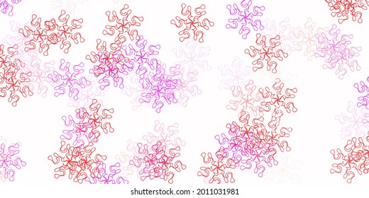 Light blue, red vector natural artwork with flowers. Gradient colorful abstract flowers on simple background. Smart design for wrapping, wallpapers.