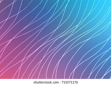 Light Blue, Red vector natural elegant template. Blurred decorative design in Indian style with lines. The pattern can be used for wallpapers and coloring books.