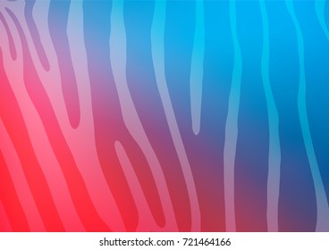 Light Blue, Red vector natural elegant template. Colorful illustration in abstract style with doodles and Zen tangles. Hand painted design for web, leaflet, textile.