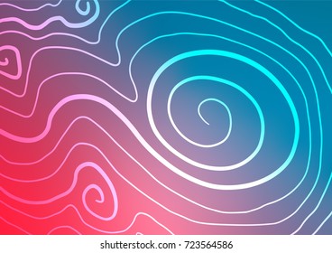 Light Blue, Red vector natural abstract background. Geometric doodle illustration in Origami style with gradient. The textured pattern can be used for website.