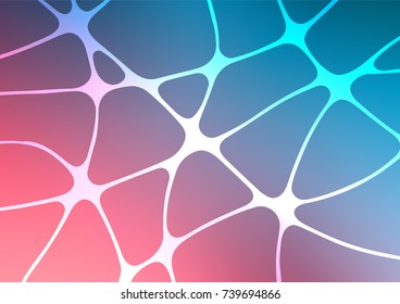 Light Blue, Red vector natural elegant template. Colorful abstract illustration with lines in Asian style. The pattern can be used for heads of websites and designs.