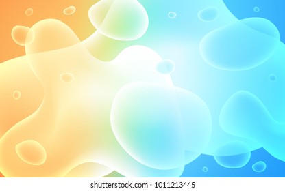 Light Blue, Red vector pattern with lines, ovals.