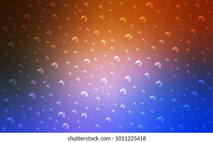 Light Blue, Red vector pattern with spheres.