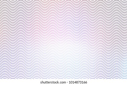 Light Blue, Red vector red pattern of geometric circles, shapes. Colorful mosaic banner. Geometric background with colored disks.
