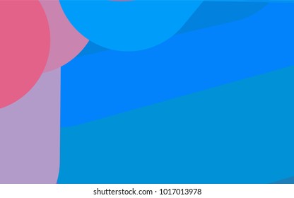Light Blue, Red vector pattern with rounded lines. Shining colored illustration with rounded stripes. The pattern can be used for websites.