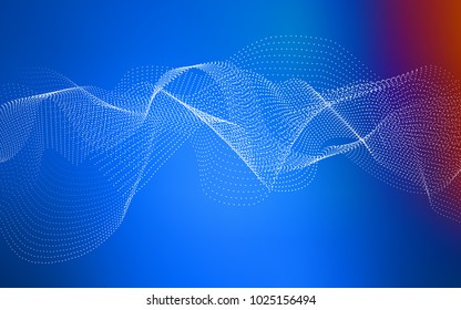 Light Blue, Red vector pattern with spheres. Abstract illustration with colored bubbles in nature style. Beautiful design for your business natural advert.