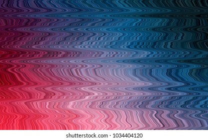 Light Blue, Red vector pattern with bubble shapes. A completely new color illustration in marble style. Textured wave pattern for backgrounds.