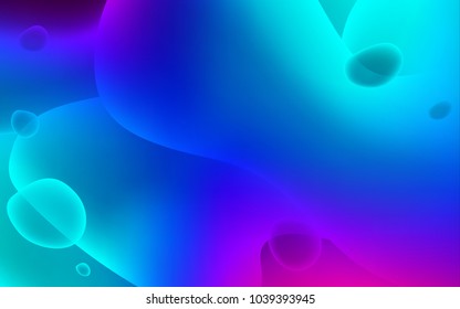 Light Blue, Red vector pattern with bubble shapes. A vague circumflex abstract illustration with gradient. Pattern for your business design.