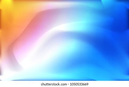 Light Blue, Red vector pattern with bent ribbons. A vague circumflex abstract illustration with gradient. The elegant pattern for brand book.