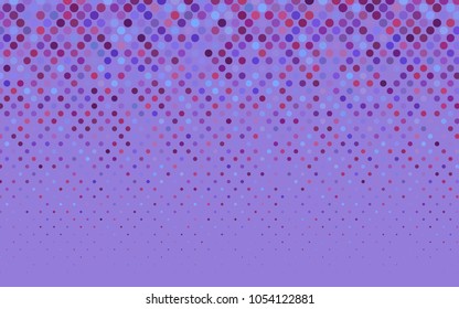 Light Blue, Red vector red pattern of geometric circles, shapes. Colorful mosaic banner. Geometric background with colored disks.