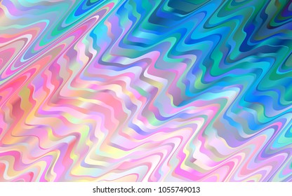 Light Blue, Red vector pattern with lamp shapes. Creative illustration in halftone marble style with gradient. A completely new marble design for your business.