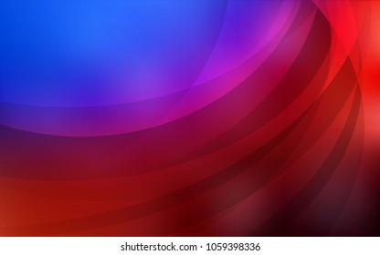 Light Blue, Red vector pattern with curved circles. Colorful illustration in abstract marble style with gradient. The elegant pattern for brand book.