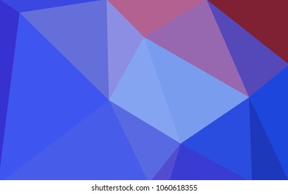 Light Blue, Red vector Pattern.  triangular template. Geometric sample. Repeating routine with triangle shapes. New texture for your design. Pattern can be used for background.