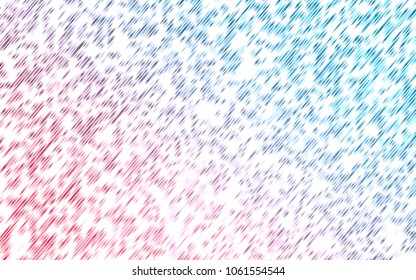Light Blue, Red vector pattern with narrow lines. Blurred decorative design in simple style with lines. Best design for your ad, poster, banner.