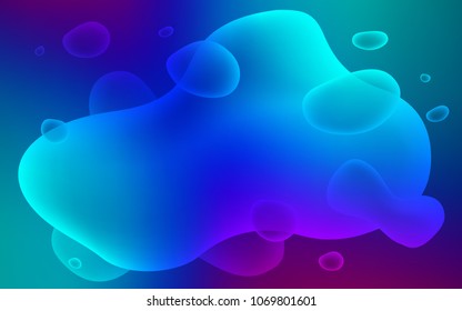 Light Blue, Red vector pattern with lines, ovals. Shining crooked illustration in memphis style. Textured wave pattern for backgrounds.