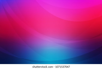 Light Blue, Red vector pattern with bent ribbons. Geometric illustration in marble style with gradient.  Brand-new design for your ads, poster, banner.