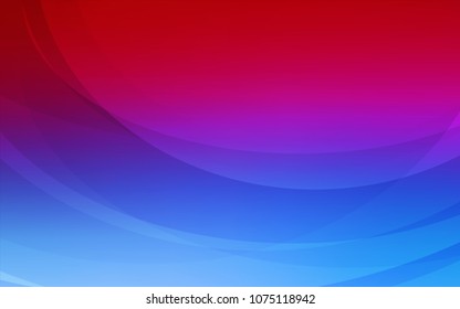 Light Blue, Red vector pattern with bent ribbons. Creative geometric illustration in marble style with gradient. Textured wave pattern for backgrounds.