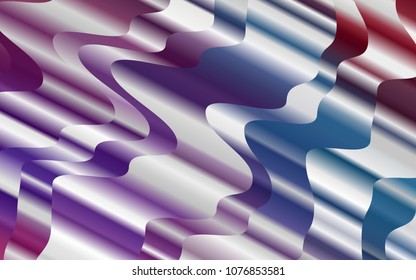 Light Blue, Red vector pattern with lava shapes. A sample with blurred bubble shapes. The template for cell phone backgrounds.