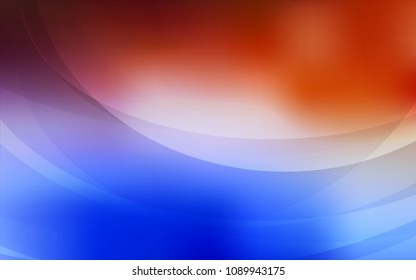 Light Blue, Red vector pattern with liquid shapes. A completely new color illustration in marble style. The best blurred design for your business.