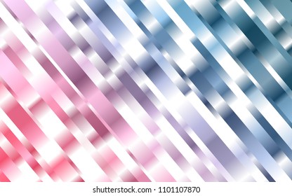 Light Blue, Red vector pattern with narrow lines. Shining colored illustration with narrow lines. The template can be used as a background.