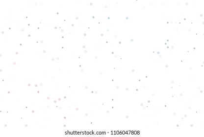 Light Blue, Red vector  pattern with spheres. Modern abstract illustration with colorful water drops. Beautiful design for your business natural advert.