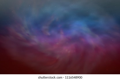 Light Blue, Red vector pattern with night sky stars. Modern abstract illustration with Big Dipper stars. Smart design for your business advert.
