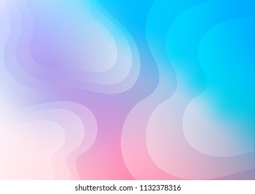 Light Blue, Red vector pattern with liquid shapes. Creative geometric illustration in marble style with gradient. Brand new design for your ads, poster, banner.