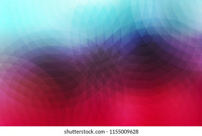 Light Blue, Red vector pattern with spheres. Glitter abstract illustration with blurred drops of rain. Pattern can be used for ads, leaflets.